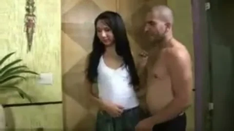 Flat Chested Tgal banging In A washroom Room