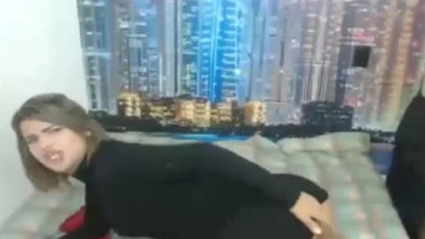 youthful lad bangs t-girl