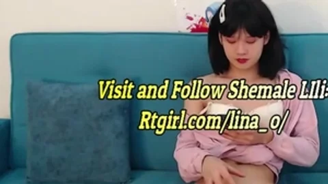 Petite Korean teen tgirl Wanks Until she Cums On web camera
