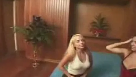tranny And Tart Petting And Sex On A sofa