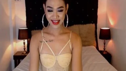 shemale Have 10 Inch vibrator unfathomable In Her ass