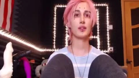 Femboy Whips Her schlong Out And Shakes booty