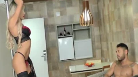 TS Stripper Dani Peterson private Show Turns Into butthole nail
