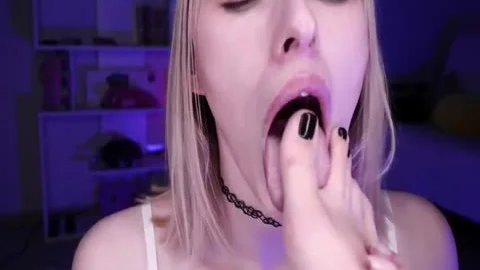 attractive Little Sissy Cums On Her female-dominator's Feet