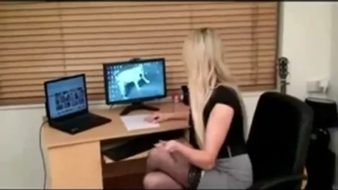 yummy blonde TS Watches Porn And Strokes