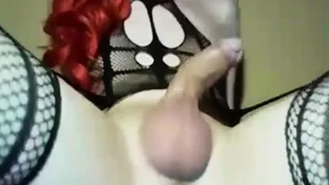 Redhead ladyboy Gives Us A tasty Solo Masturbation