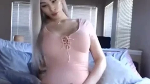 busty blond ladyman Playing With Her rod In A wild Leotard