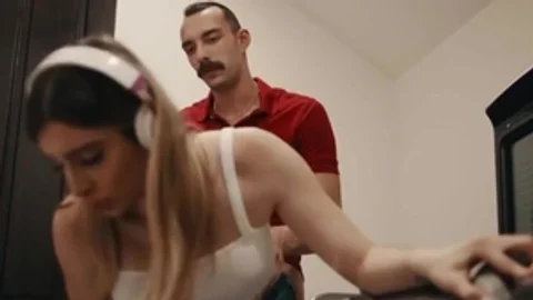 Curvy Trans Maid receives Her arse Rammed By Her excited Boss