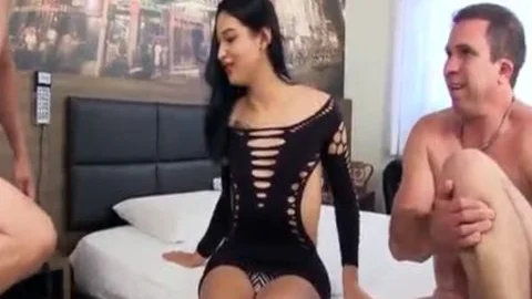 Sultry ladyman Priscila Reis Pleasures Two twinks