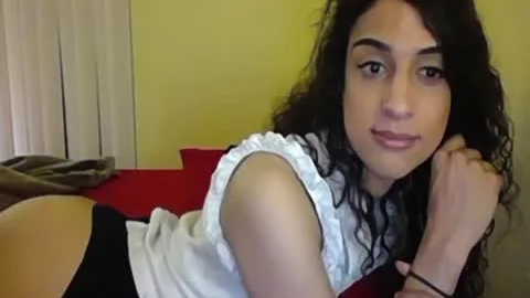 lovely Petite young shelady Cums Hard From Her Disprorportionately Large penis