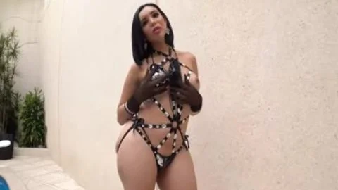 pounding deep In That throbbing booty Of Bella With A humongous black cock