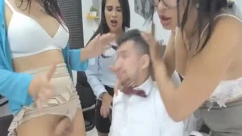 Straight twink Forces Him To suck 10-Pounder From A t-girl
