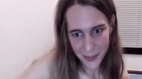 brunette hair tgirl Jerking weenie web camera